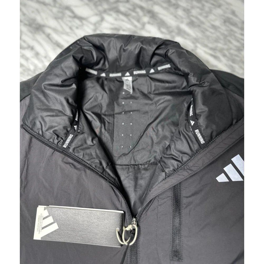 Adidas Adi365 Running Climawarm Jacket Men’s Large black/gray JM5729 NEW